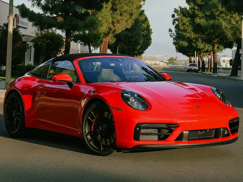 Porsche 911 Targa 4 GTS with clear PPF installed