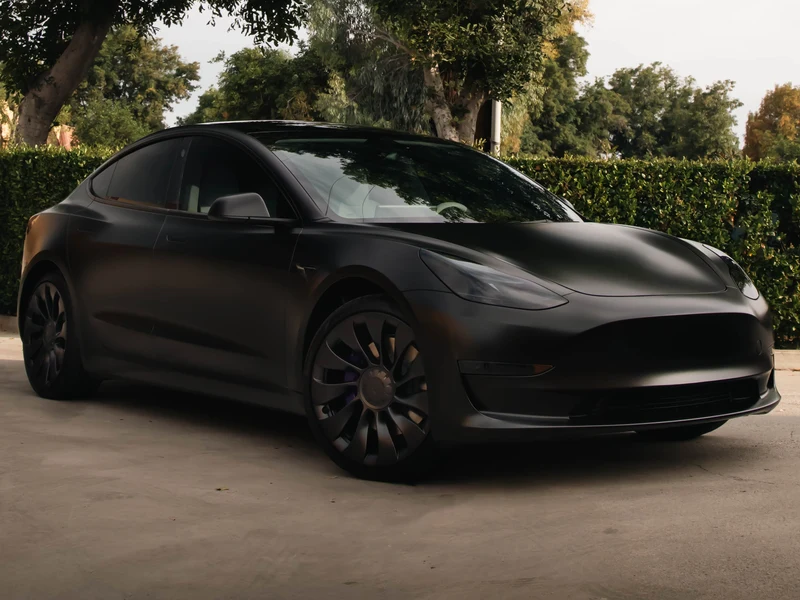 Tesla Model Y with matte PPF full body protection