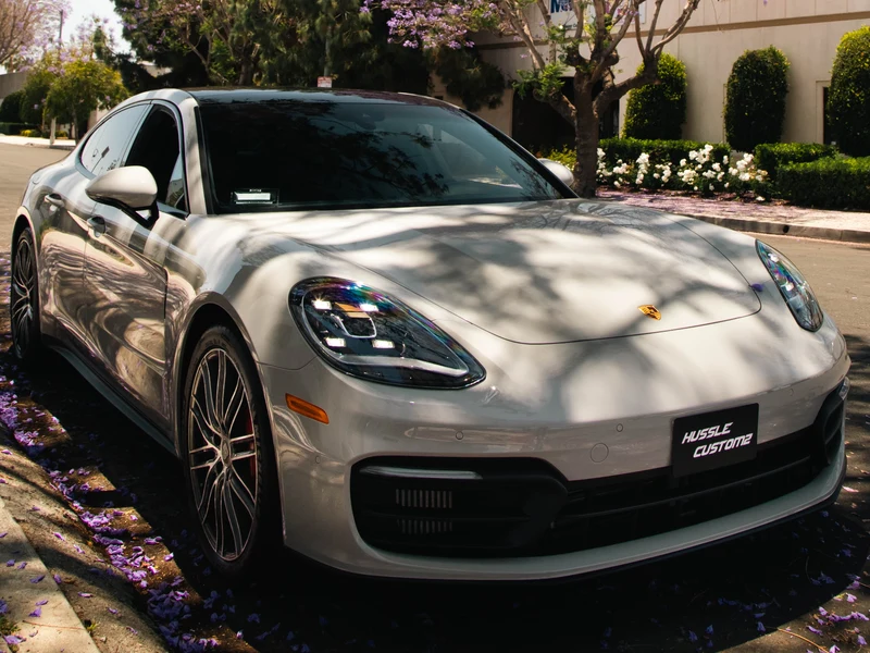 Porsche Panamera ceramic tint detail