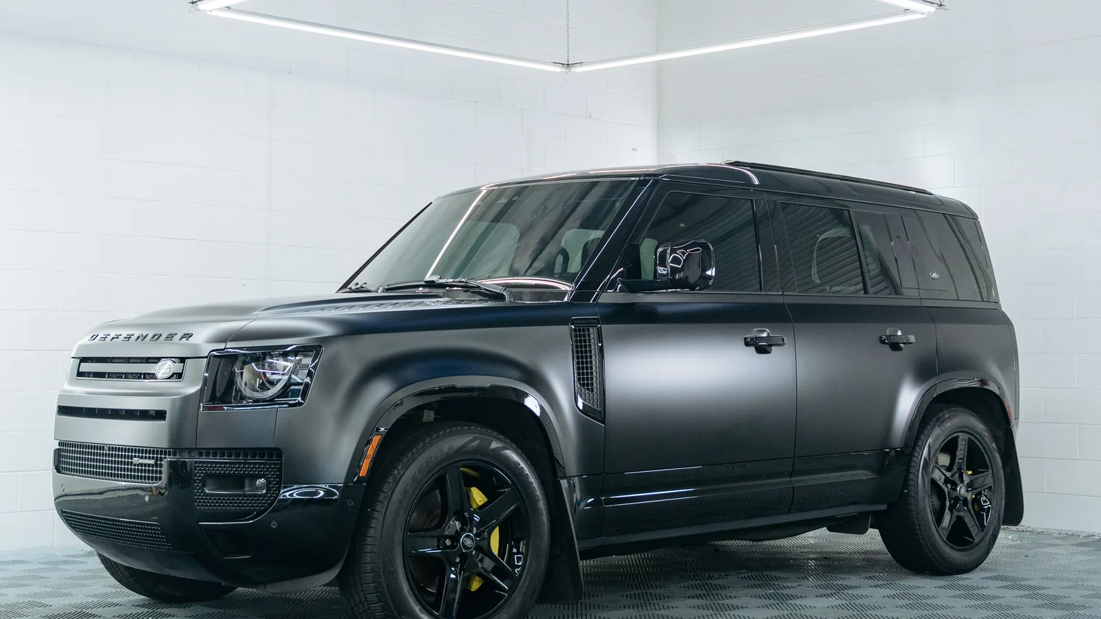 Land Rover Defender with matte PPF — Hussle Customz studio, Los Angeles