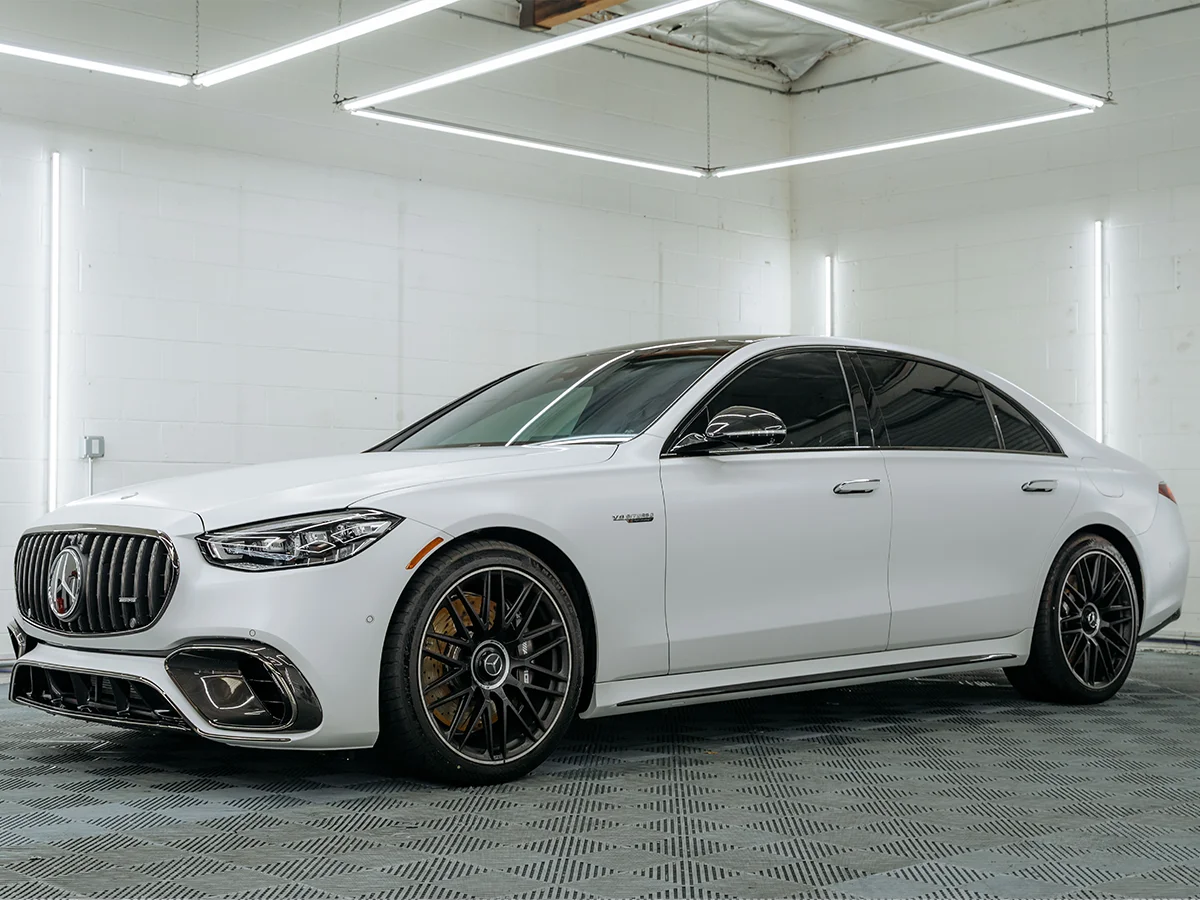 Ceramic tint detail — clean edges, no bubbles