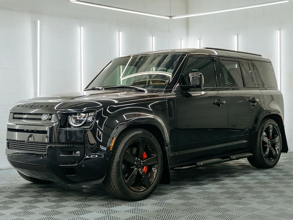 Land Rover Defender ceramic window tint — Hussle Customz Los Angeles studio