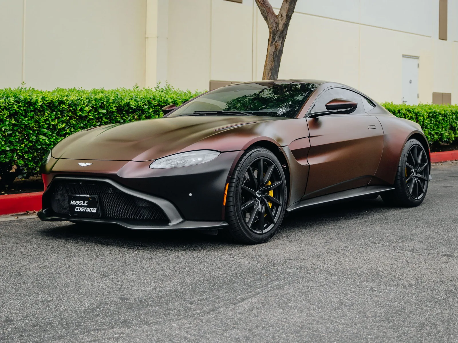 Aston Martin Vantage Vinyl Wrap, Lower Panel Wrap, Ceramic Coating — photo 1 — Hussle Customz Los Angeles