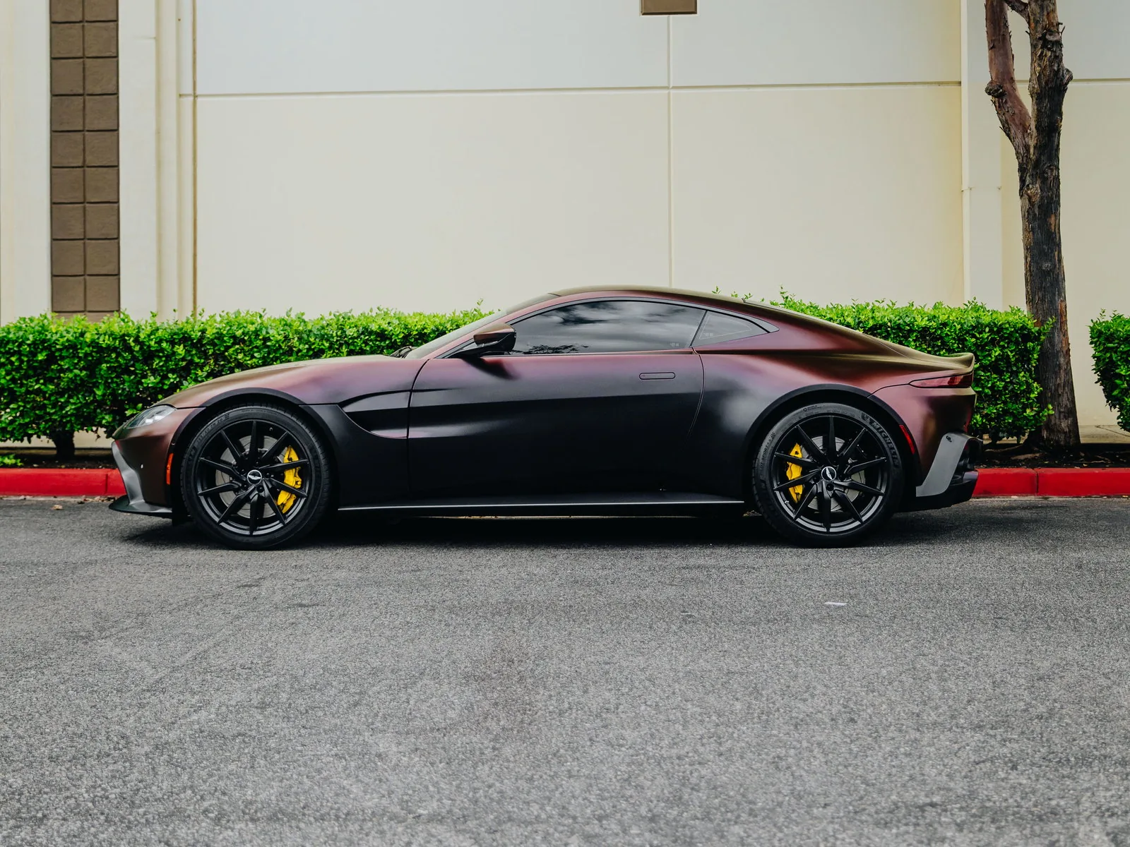 Aston Martin Vantage Vinyl Wrap, Lower Panel Wrap, Ceramic Coating — photo 2 — Hussle Customz Los Angeles