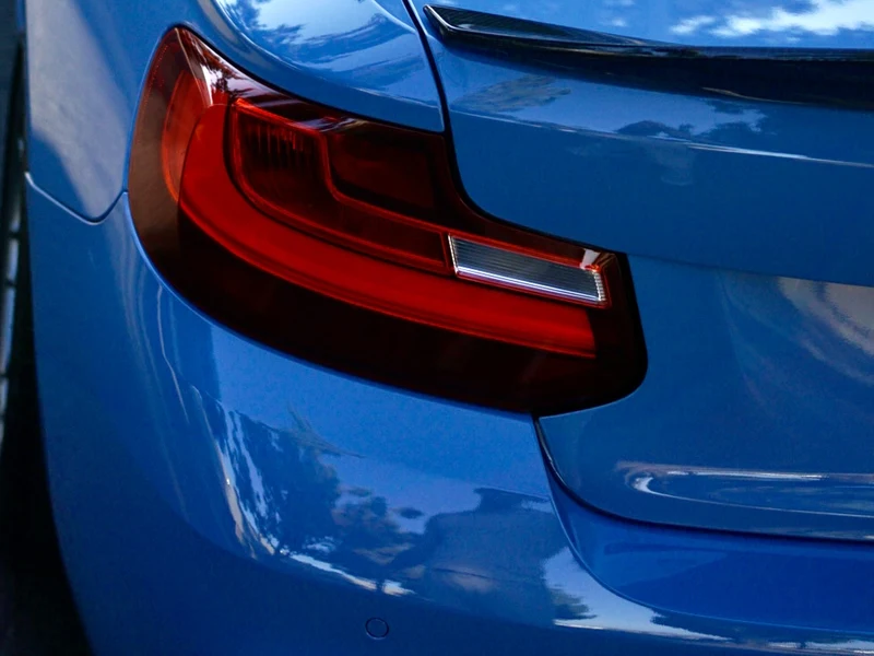 BMW 2 Series Gloss Blue Vinyl Wrap — photo 4 — Hussle Customz Los Angeles