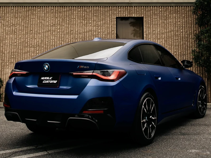 BMW i4 M50 Matte PPF, Ceramic Tint, Ceramic Coating — photo 3 — Hussle Customz Los Angeles