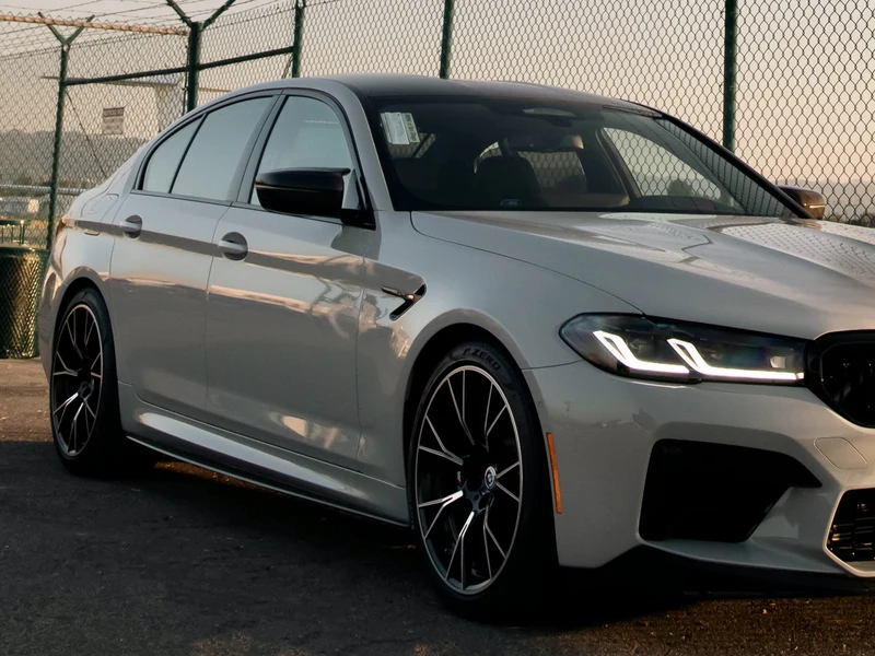 BMW M5 Super Gloss Chalk Grey Vinyl Wrap, Clear PPF, Ceramic Coating — photo 5 — Hussle Customz Los Angeles