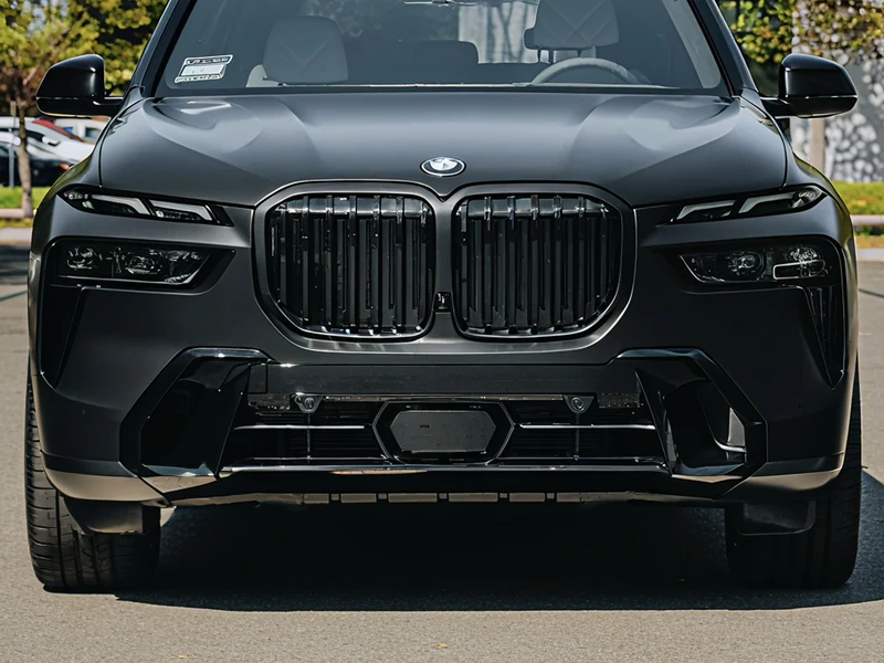 BMW X7 Satin Black Vinyl Wrap, Ceramic Tint, Ceramic Coating — photo 3 — Hussle Customz Los Angeles