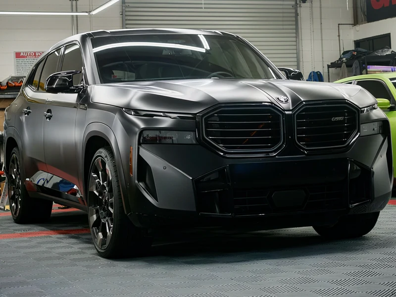 BMW XM Vinyl Wrap — car wrap Los Angeles — Hussle Customz