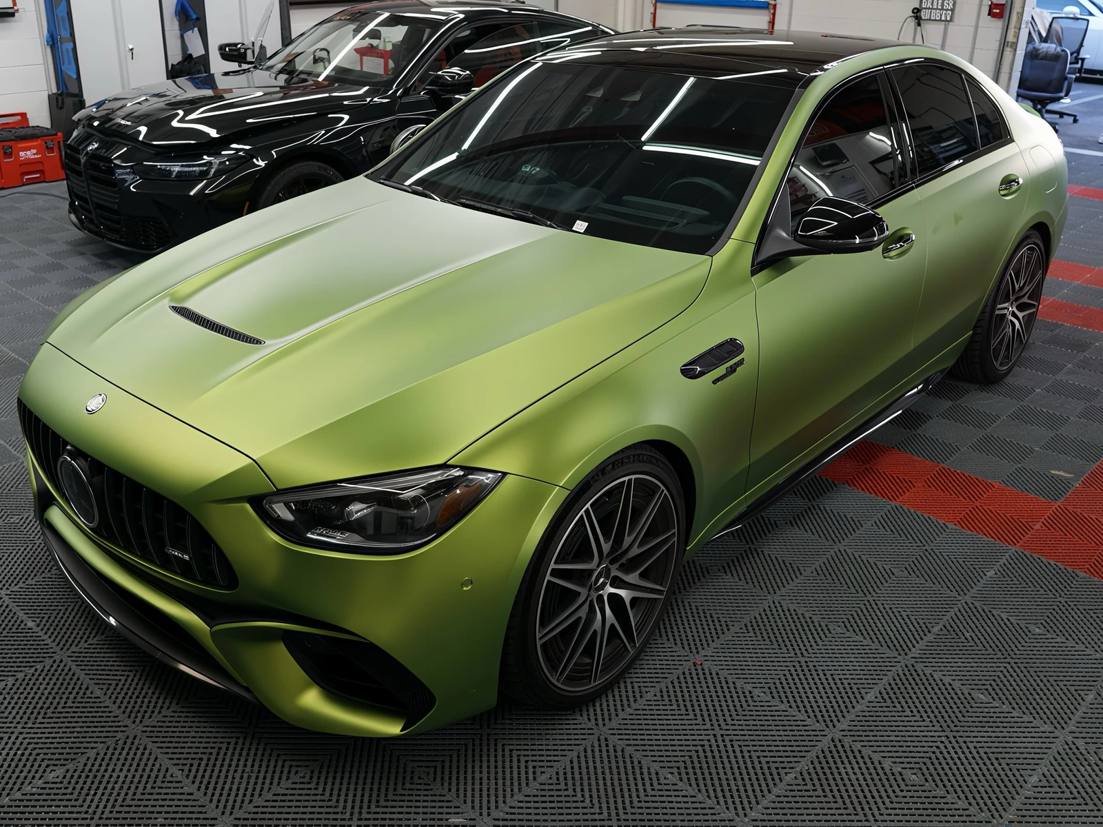 Mercedes C63 S Vinyl Wrap — photo 1 — Hussle Customz Los Angeles