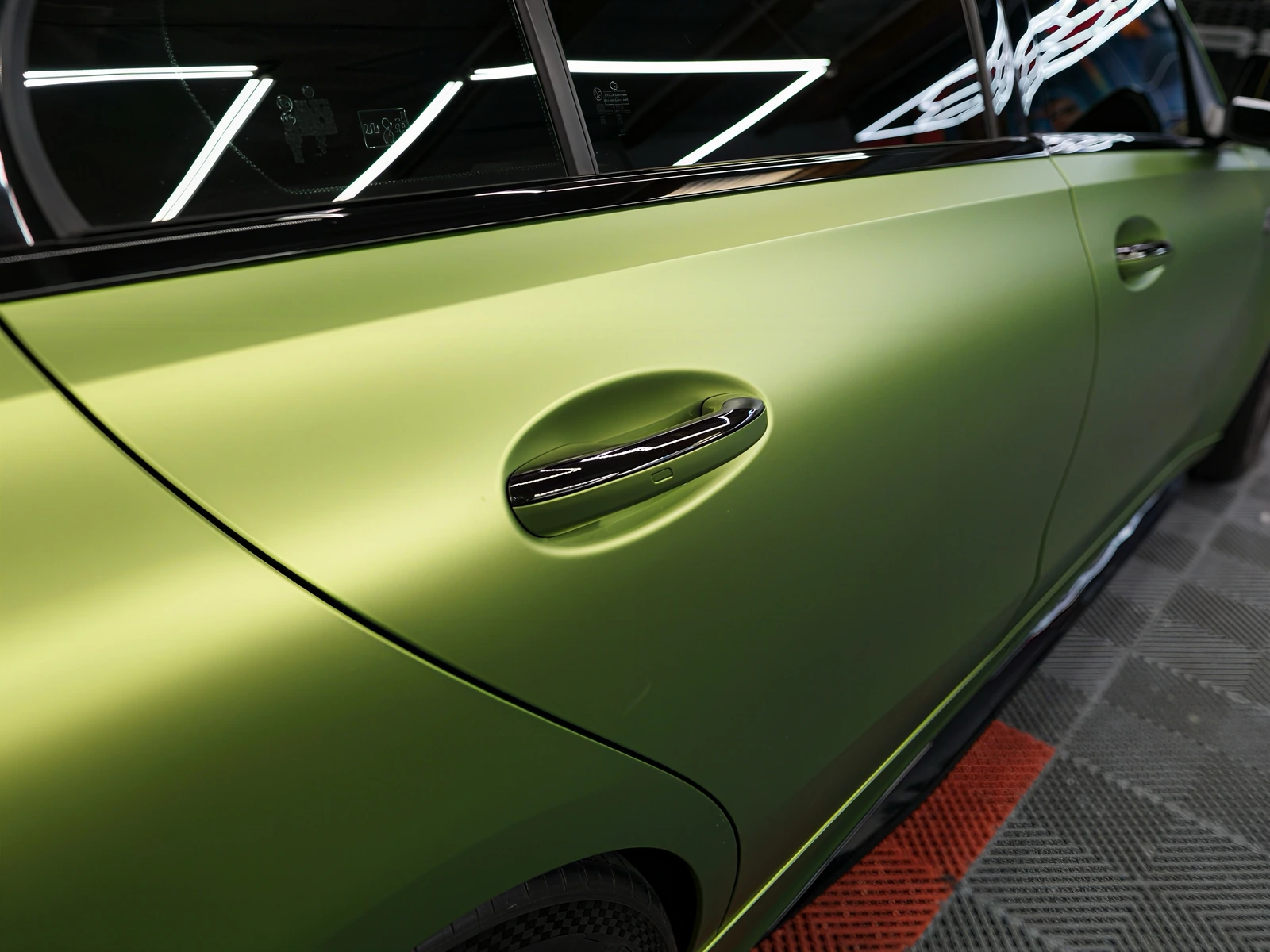 Mercedes C63 S Vinyl Wrap — photo 3 — Hussle Customz Los Angeles