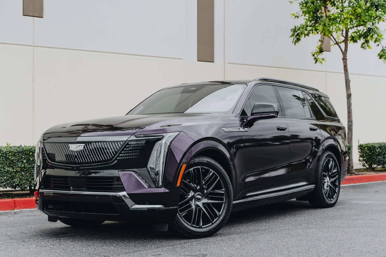 Cadillac Escalade IQ Gloss Midnight Crimson Bloom — photo 1 — Hussle Customz Los Angeles