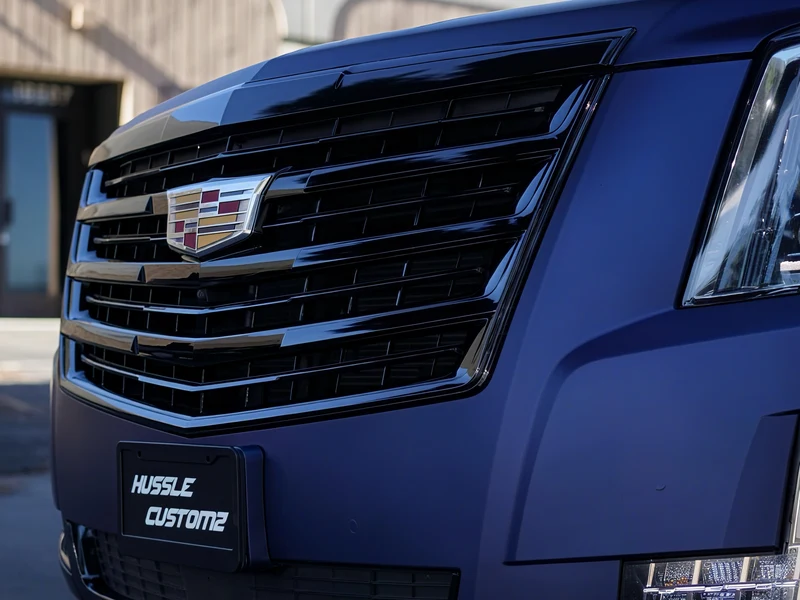 Cadillac Escalade Matte Blue Escalade — photo 4 — Hussle Customz Los Angeles
