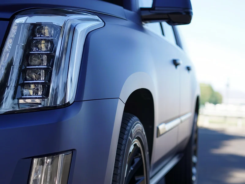 Cadillac Escalade Matte Blue Escalade — photo 5 — Hussle Customz Los Angeles