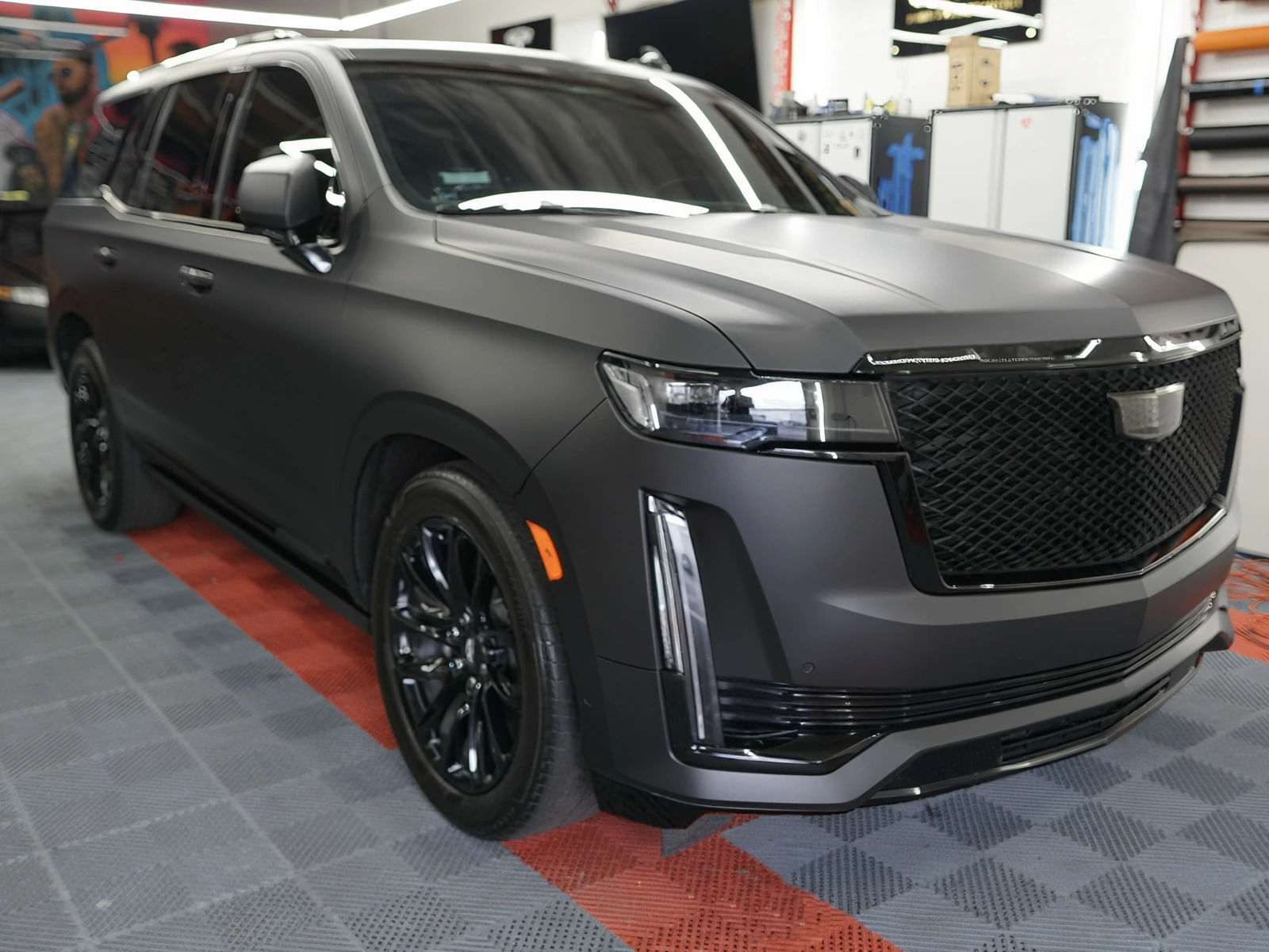 Cadillac Escalade Vinyl Wrap — photo 1 — Hussle Customz Los Angeles