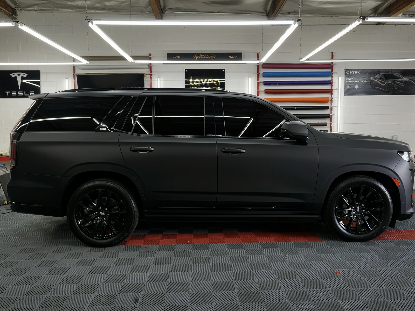 Cadillac Escalade Vinyl Wrap — photo 2 — Hussle Customz Los Angeles