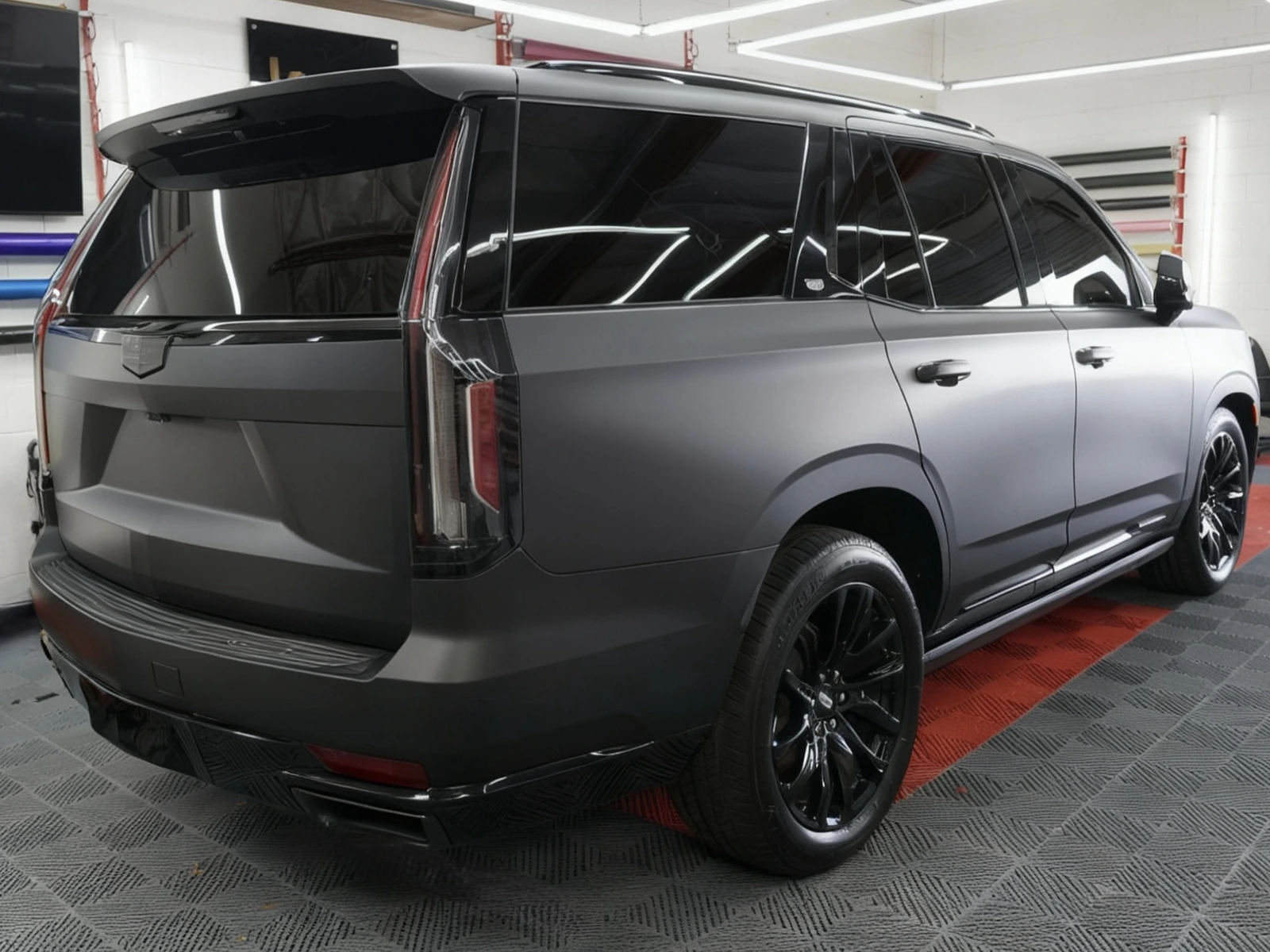 Cadillac Escalade Vinyl Wrap — photo 3 — Hussle Customz Los Angeles