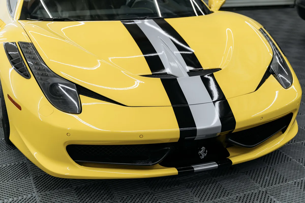 Ferrari 458 Spider Full Body PPF + Stripes — photo 4 — Hussle Customz Los Angeles
