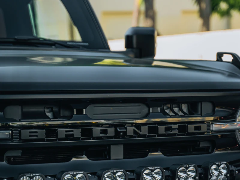 Ford Bronco Satin Black Wrap with Ceramic Armor — photo 4 — Hussle Customz Los Angeles