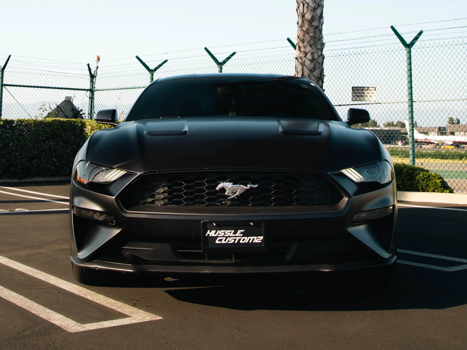 Ford Mustang Satin Black — photo 1 — Hussle Customz Los Angeles