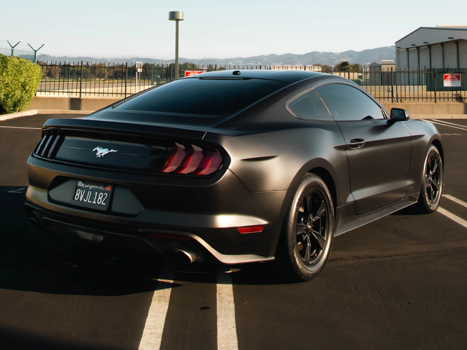 Ford Mustang Satin Black — photo 3 — Hussle Customz Los Angeles