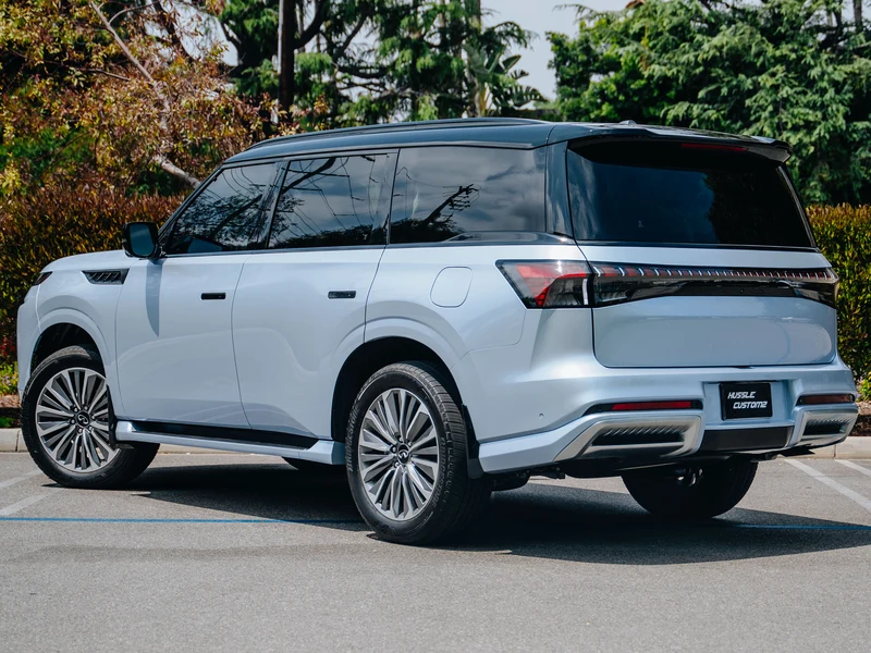 Infiniti QX80 Liquid Metallic Grayish Blue PPF — photo 5 — Hussle Customz Los Angeles