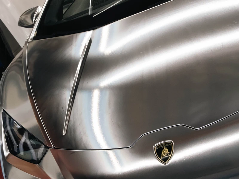 Lamborghini Huracan Chrome Wrap — photo 5 — Hussle Customz Los Angeles