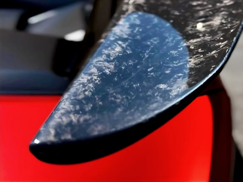 Lamborghini Huracan Satin Smoldering Red Vinyl Wrap — photo 4 — Hussle Customz Los Angeles