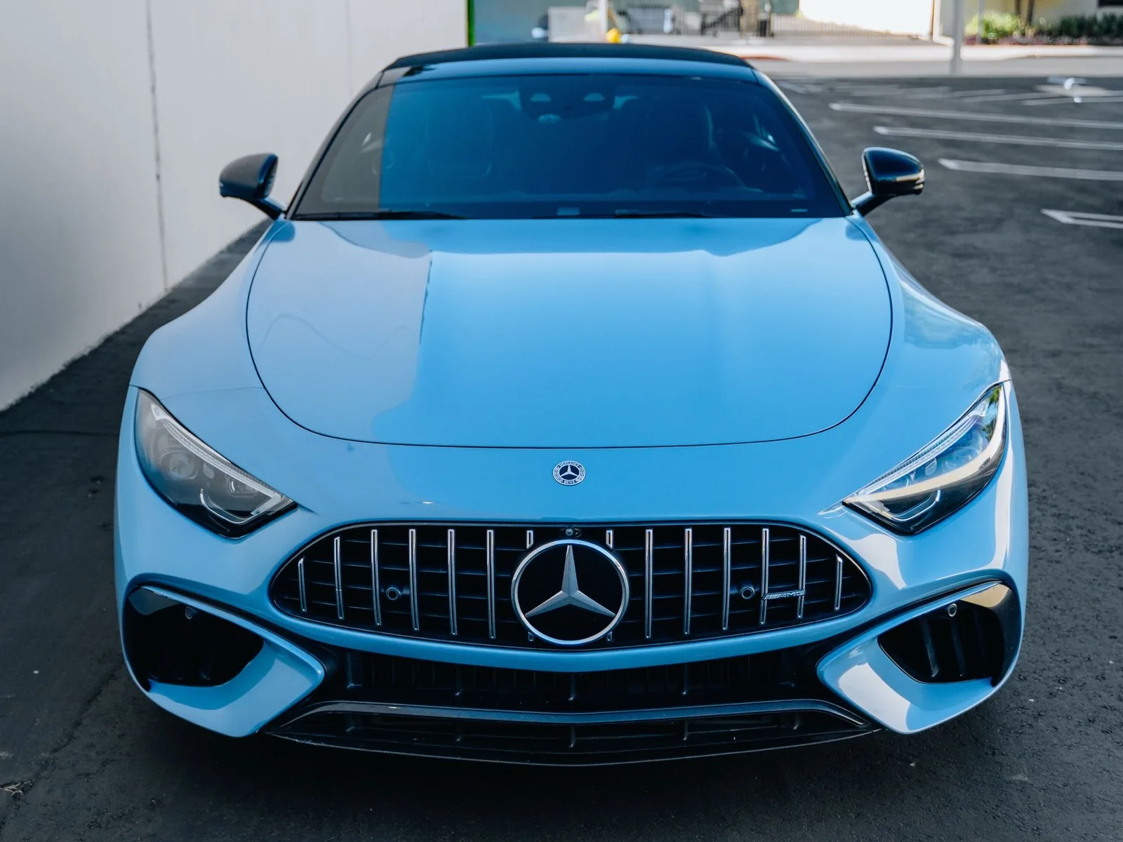 Mercedes-AMG SL55 Gloss China Blue Wrap, Ceramic Tint, Ceramic Coating — photo 2 — Hussle Customz Los Angeles