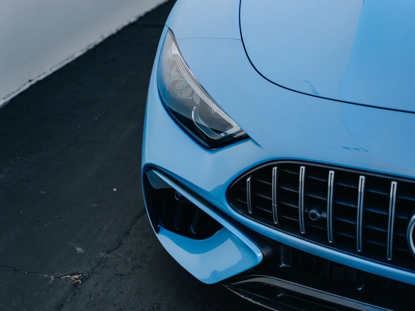 Mercedes-AMG SL55 Gloss China Blue Wrap, Ceramic Tint, Ceramic Coating — photo 4 — Hussle Customz Los Angeles