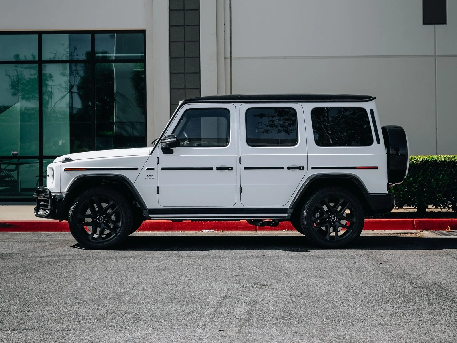 Mercedes-Benz G63 Matte White Vinyl Wrap — photo 2 — Hussle Customz Los Angeles