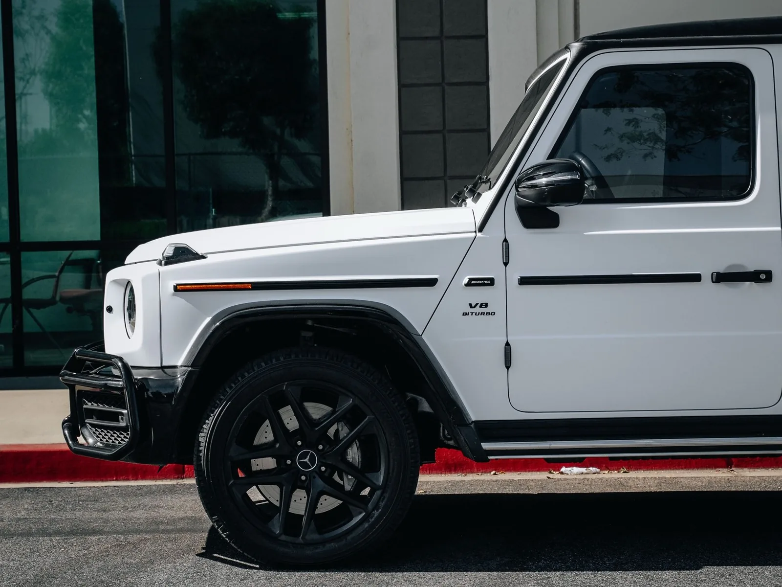 Mercedes-Benz G63 Matte White Vinyl Wrap — photo 5 — Hussle Customz Los Angeles