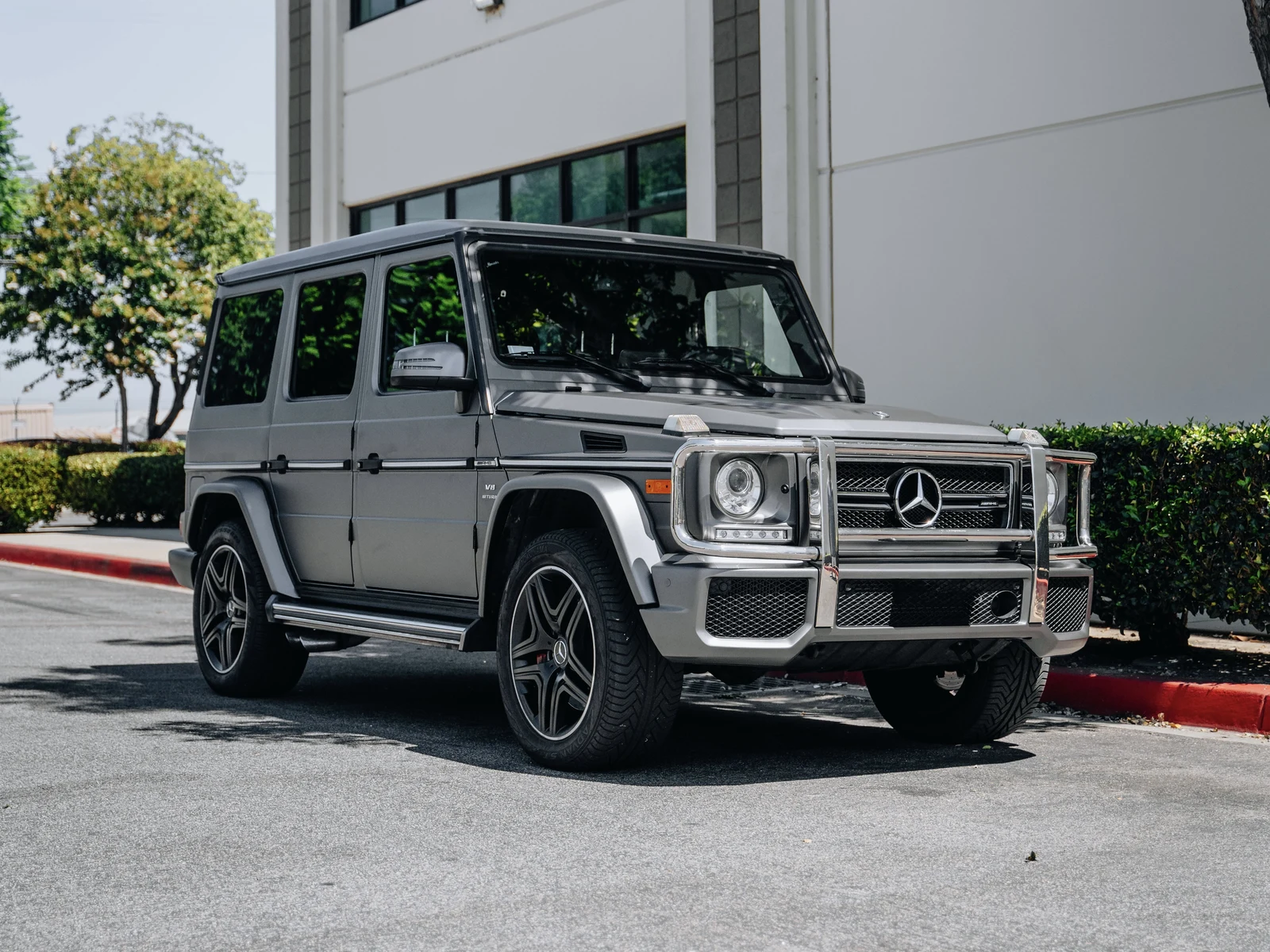 Mercedes G63 AMG Matte Charcoal Metallic Vinyl Wrap — photo 1 — Hussle Customz Los Angeles