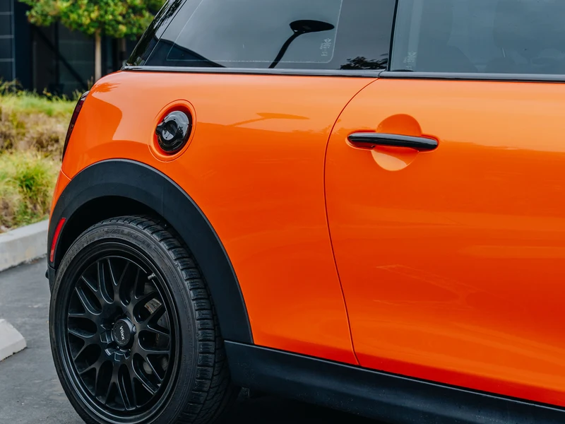 Mini Cooper Racing Gloss Orange PPF — photo 5 — Hussle Customz Los Angeles