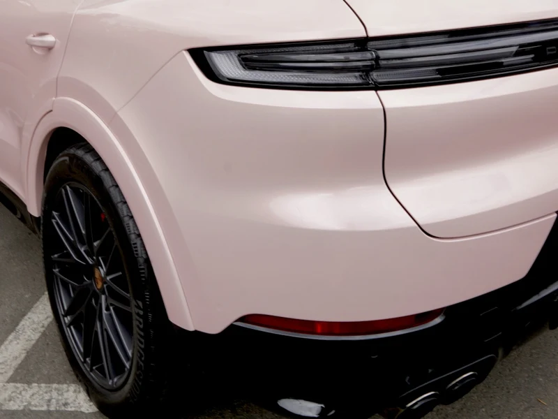Porsche Cayenne GTS Liquid Metal Shell Pink PPF — photo 4 — Hussle Customz Los Angeles