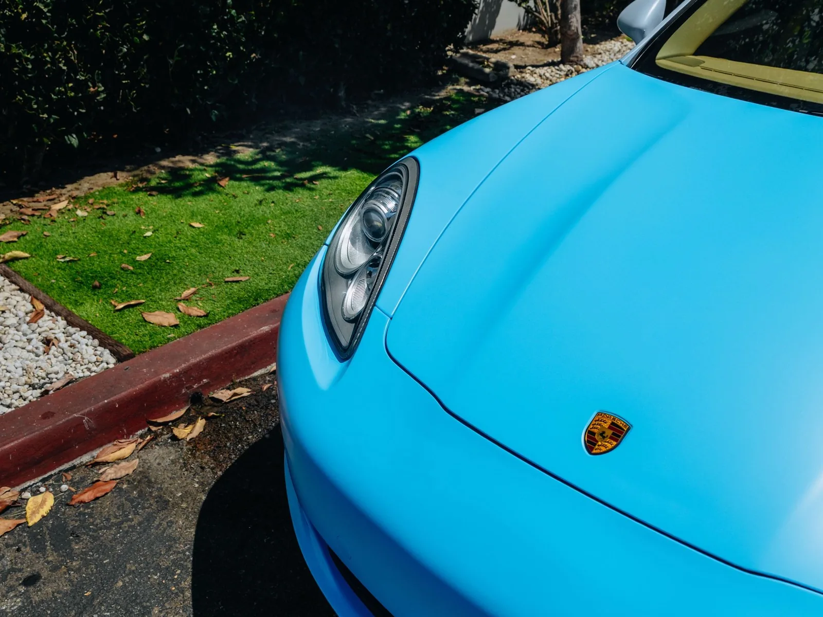 Porsche Panamera Matte Rugrat Blue Vinyl Wrap — photo 4 — Hussle Customz Los Angeles