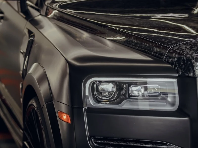 Rolls Royce Cullinan Widebody Kit, Satin Black Vinyl Wrap — photo 2 — Hussle Customz Los Angeles