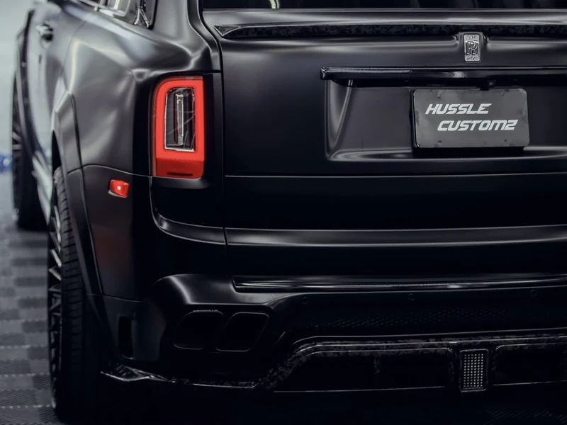 Rolls Royce Cullinan Widebody Kit, Satin Black Vinyl Wrap — photo 3 — Hussle Customz Los Angeles