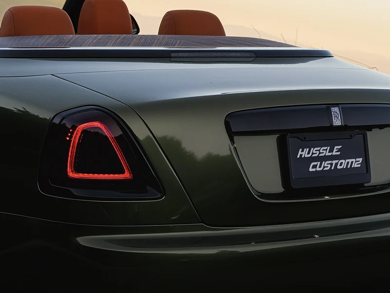 Rolls Royce Dawn Gloss Mamba Green Metallic Vinyl Wrap — photo 3 — Hussle Customz Los Angeles