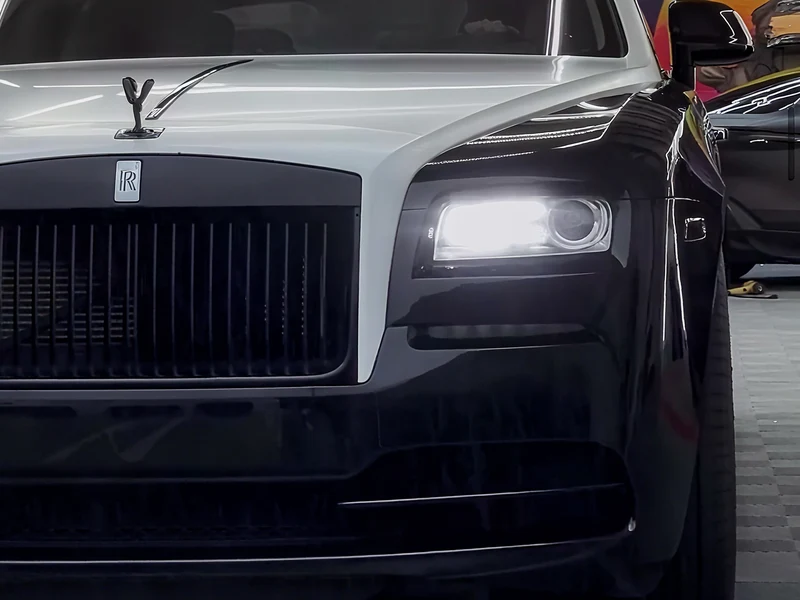 Rolls Royce Wraith Two-Tone Project — car wrap Los Angeles — Hussle Customz