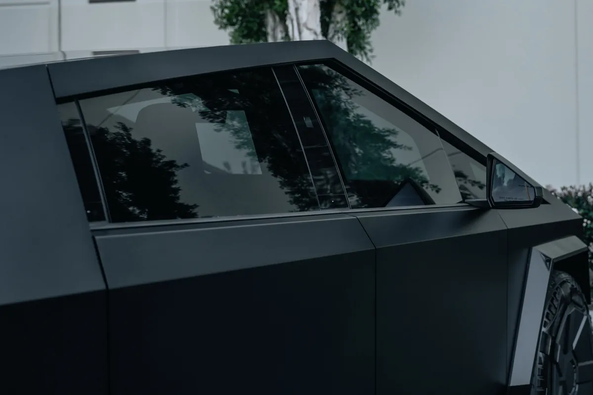 Tesla Cybertruck Frozen Black Color PPF — photo 3 — Hussle Customz Los Angeles