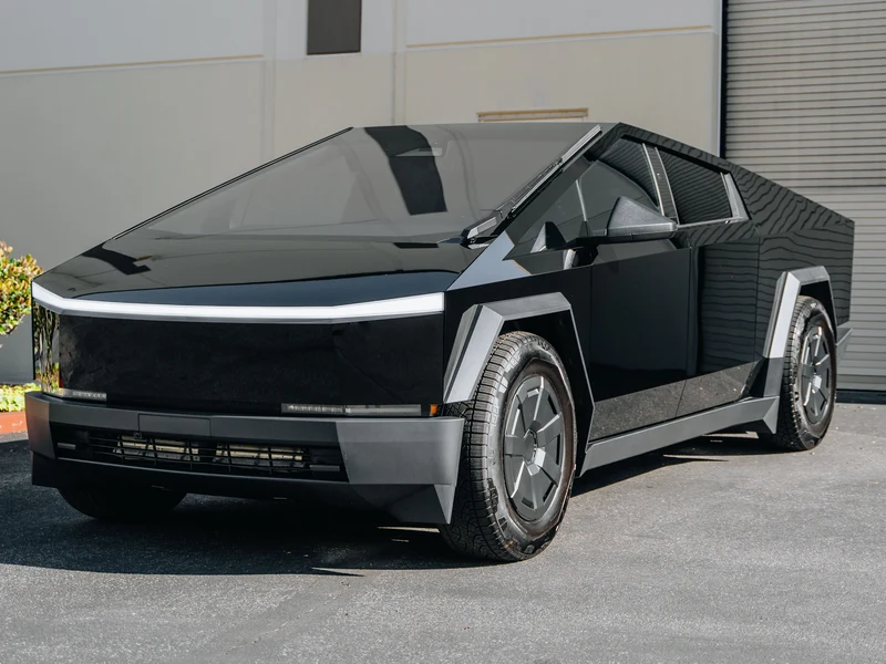 Tesla Cybertruck — Gloss Black PPF, Ceramic Tint, Ceramic Coating | Hussle Customz