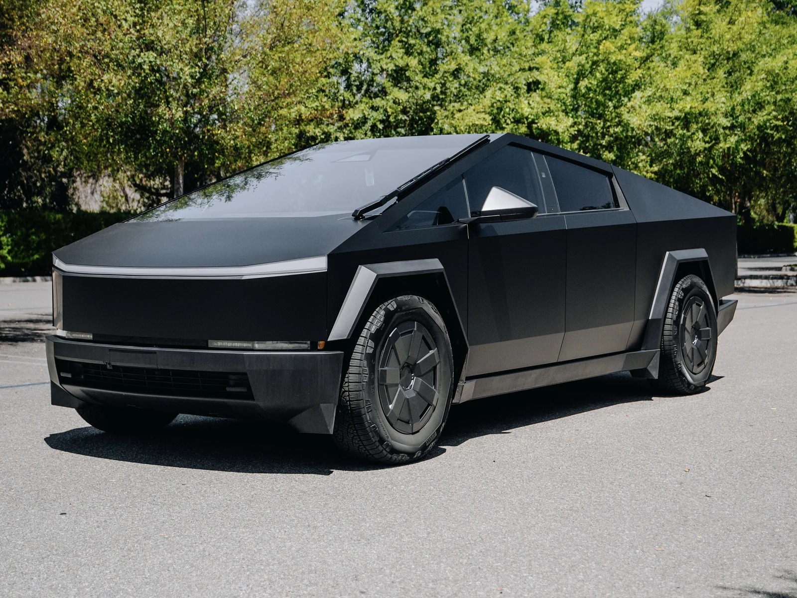 Tesla Cybertruck Satin Black Color PPF — photo 1 — Hussle Customz Los Angeles