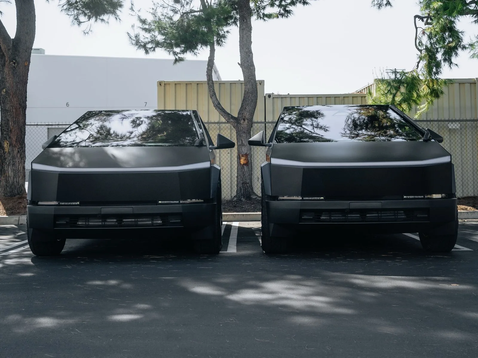 Tesla Cybertruck Satin Black Vinyl Wrap, Matte Black PPF — photo 2 — Hussle Customz Los Angeles