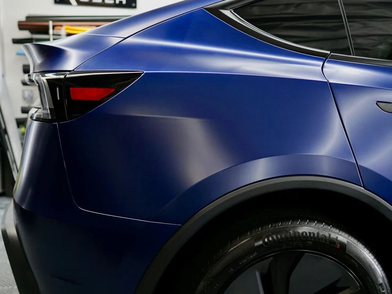 Tesla Model Y Juniper Matte PPF, Ceramic Tint, Ceramic Coating — photo 4 — Hussle Customz Los Angeles