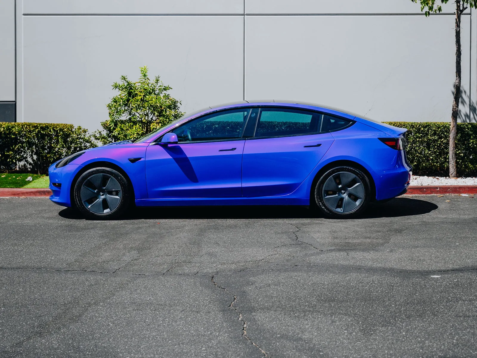 Tesla Model 3 Gloss Color PPF, Ceramic Tint, Smoked Headlights, Ceramic Coating — photo 2 — Hussle Customz Los Angeles