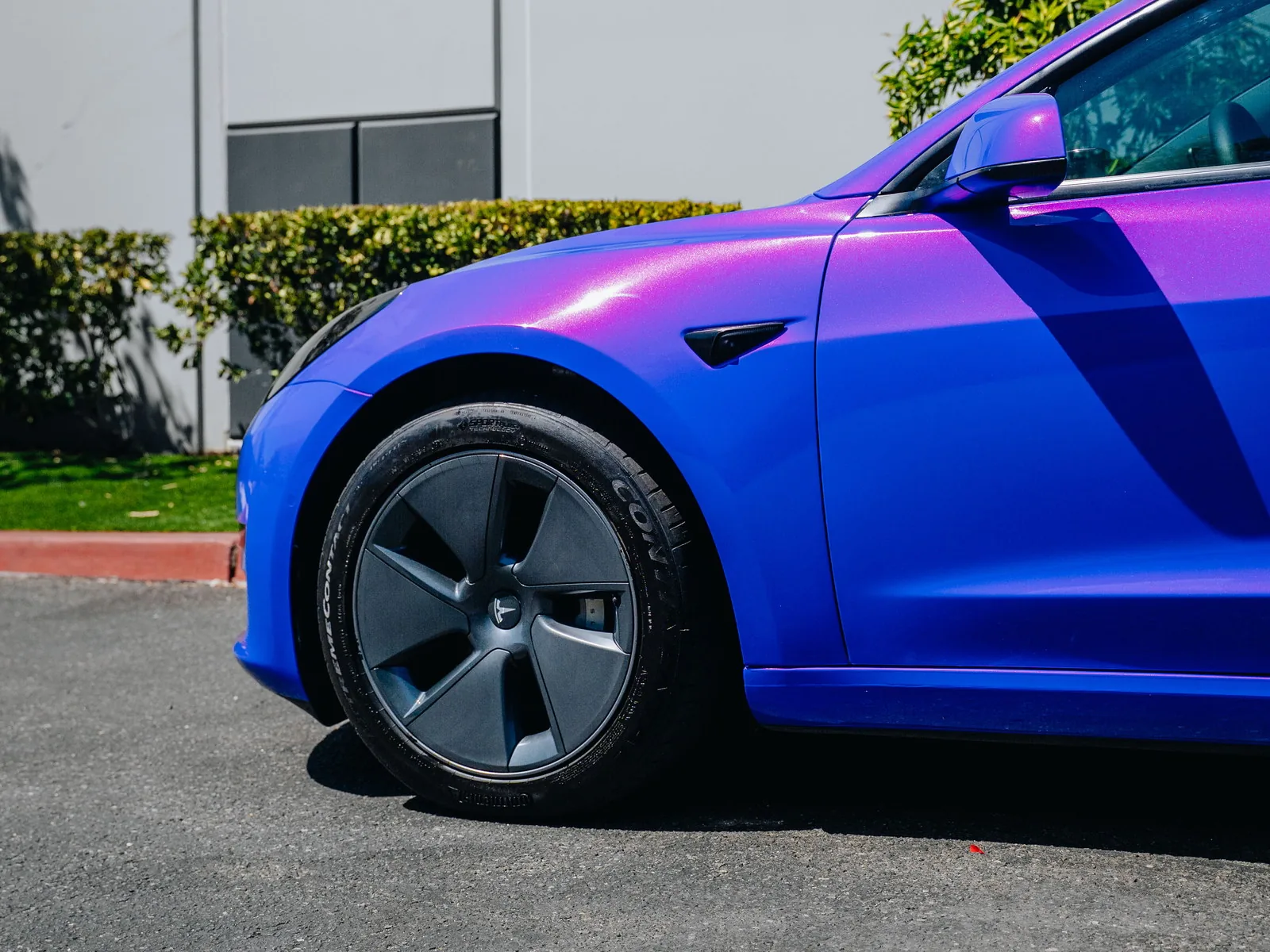 Tesla Model 3 Gloss Color PPF, Ceramic Tint, Smoked Headlights, Ceramic Coating — photo 5 — Hussle Customz Los Angeles