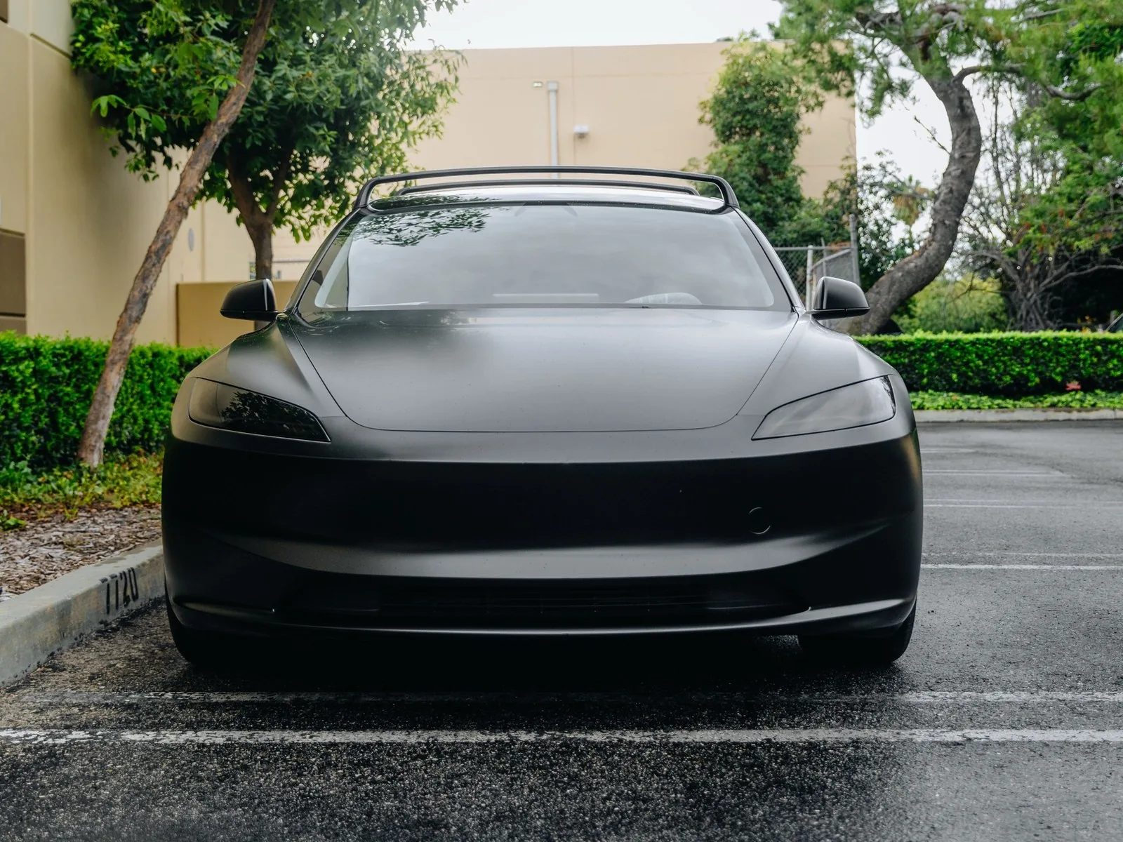 Tesla Model 3 Satin Black PPF, Ceramic Window Tint, Ceramic Coating — photo 3 — Hussle Customz Los Angeles