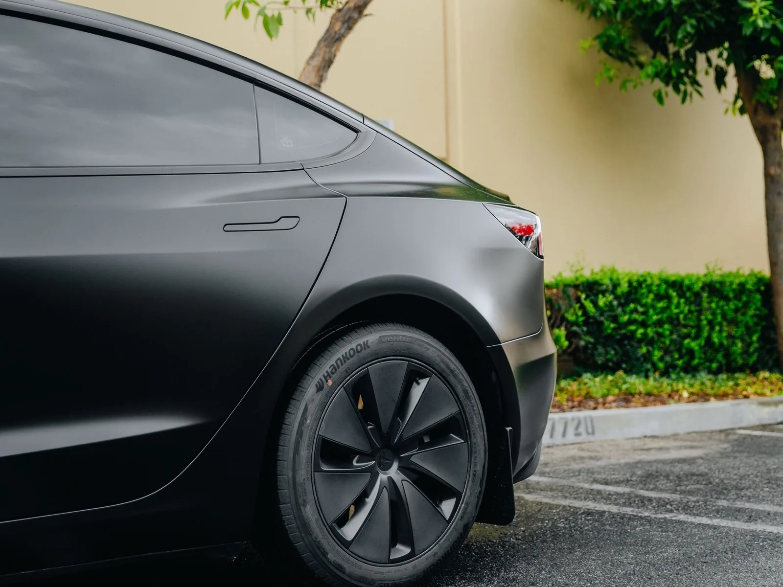 Tesla Model 3 Satin Black PPF, Ceramic Window Tint, Ceramic Coating — photo 4 — Hussle Customz Los Angeles