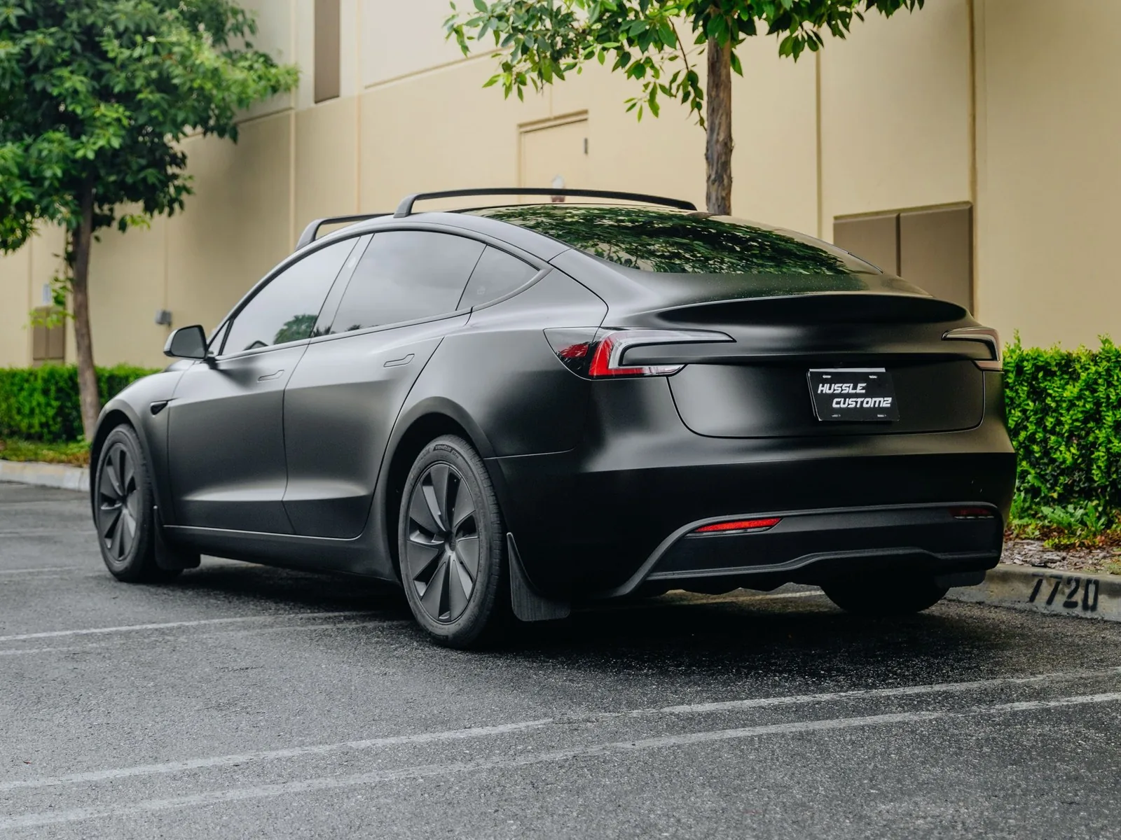 Tesla Model 3 Satin Black PPF, Ceramic Window Tint, Ceramic Coating — photo 5 — Hussle Customz Los Angeles